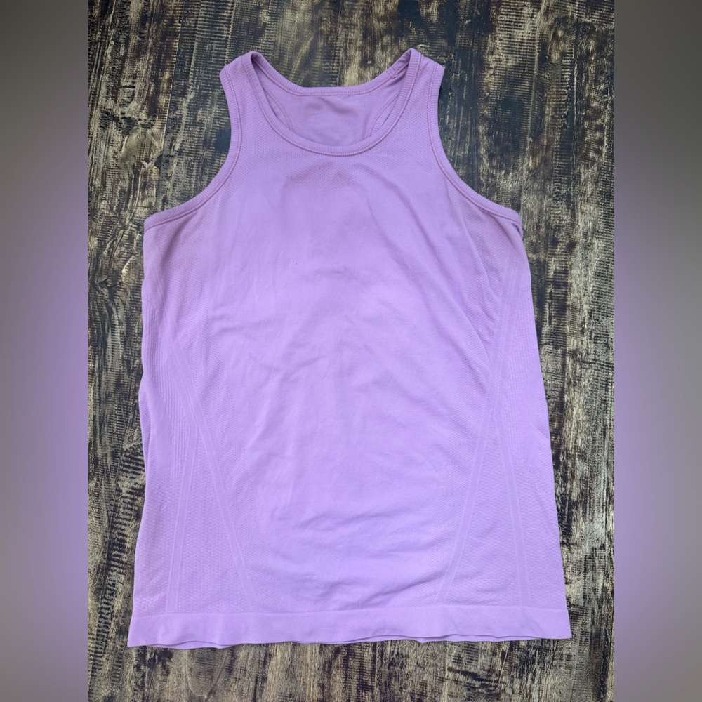 Athleta Fitted Purple Tank Top